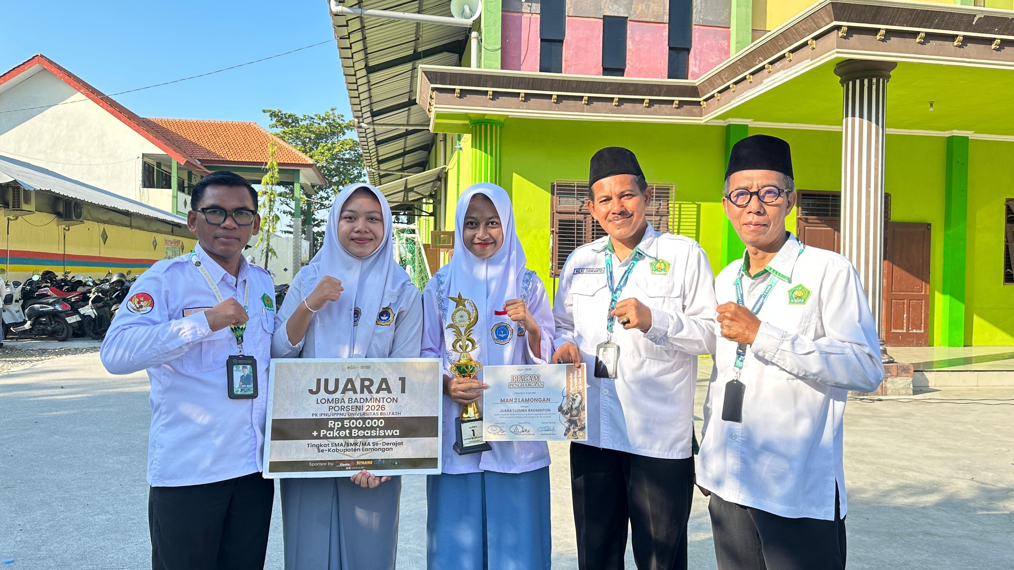 Juara 1 Lomba Badminton Tingkat Kabupaten